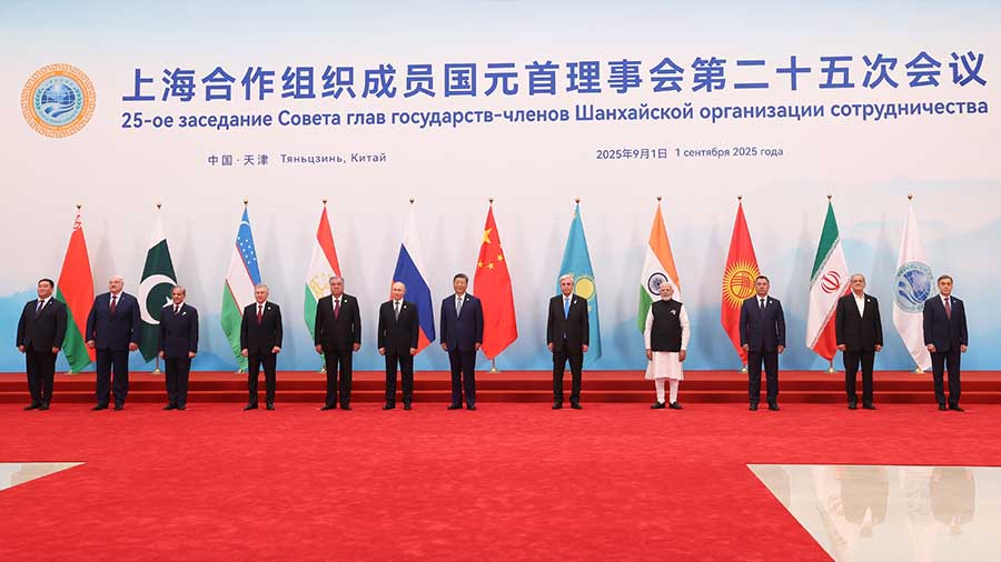 SCO Summit 2025 in Tianjin, China, on September 01, 2025